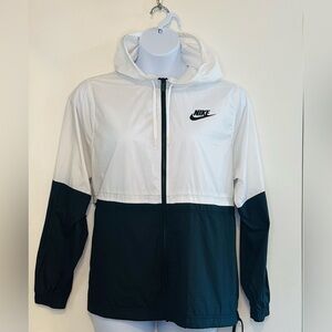 NIKE Hooded Full-Zip Windbreaker Running Jacket, Size 1X